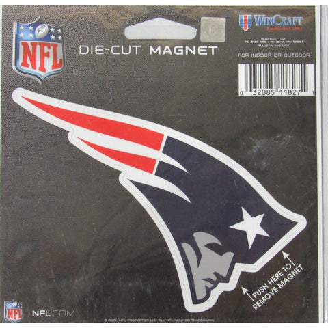 NFL New England Patriot Logo 4 inch Auto Magnet by WinCraft