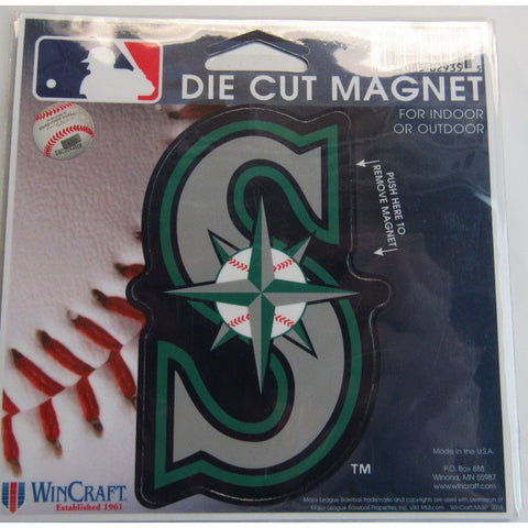 MLB Seattle Mariners Logo 4 inch Auto Magnet by WinCraft