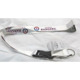 MLB Texas Rangers White Lanyard Detachable Buckle 23" Long 3/4" Wide