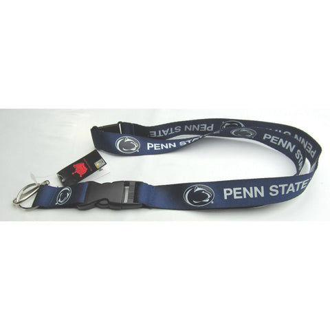NCAA NWT KEYCHAIN LANYARD - PENN STATENITTNEY LIONS  - LOGO W/ THIN WHITE NAME