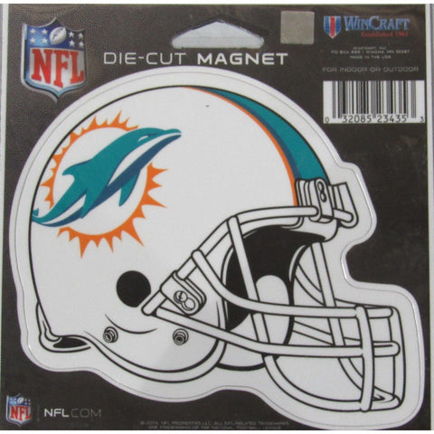 NFL Miami Dolphins Current Logo Helmet 4 inch Auto Magnet by WinCraft