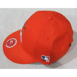 MLB Miami Marlins Youth Cap Flat Brim Raised Replica Cotton Twill Hat Orange