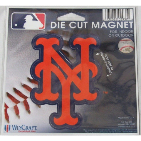 MLB New York Mets NY Logo 4 inch Auto Magnet by WinCraft