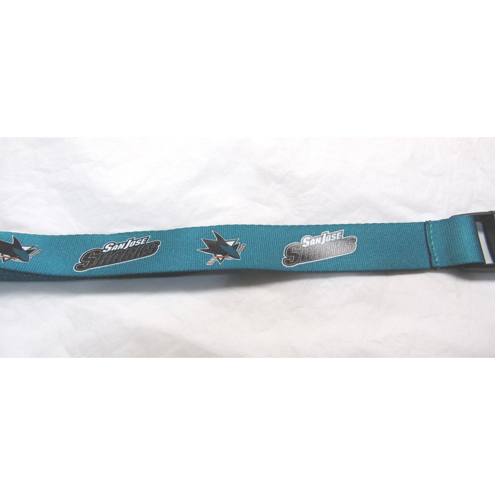 NHL San Jose Sharks Teal Lanyard Detachable Buckle 23" L 3/4" W by Aminco