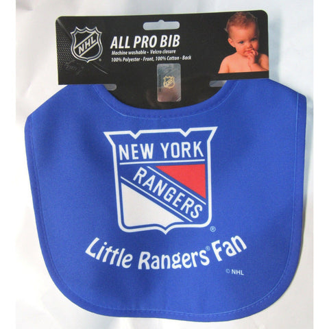 NHL New York Rangers Blue Baby Infant ALL PRO BIB LITTLE FAN by WinCraft