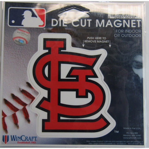 MLB St. Louis Cardinals Logo 4 inch Auto Magnet by WinCraft
