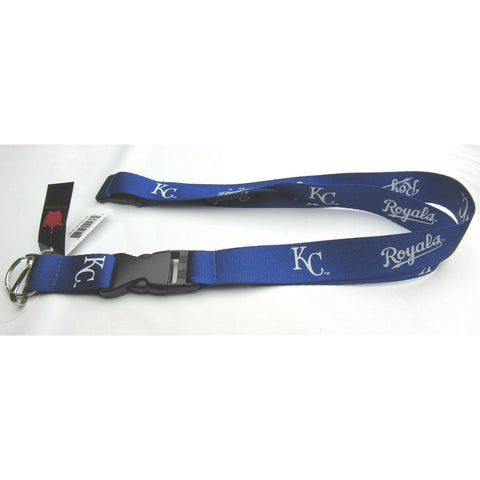 MLB Kansas City Royals Blue Lanyard Detachable Buckle 23" L 3/4" W by Aminco