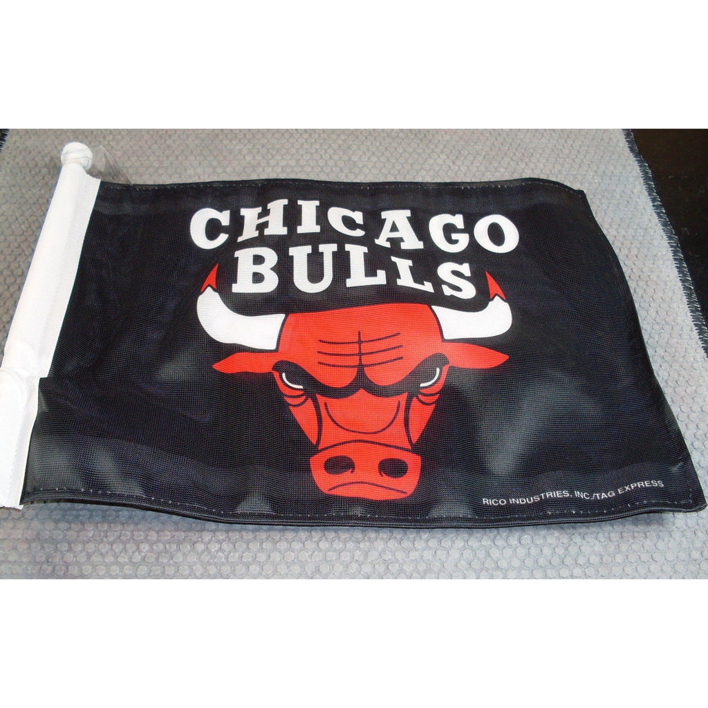 NBA Chicago Bulls Logo on Window Car Flag by Rico Industries