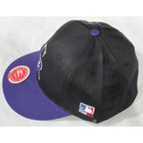 MLB Colorado Rockies Youth Cap Flat Brim Raised Replica Cotton Twill Hat Alt