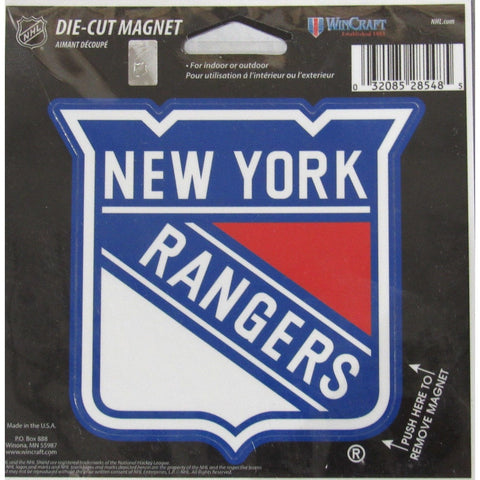 NHL New York Rangers Current Logo 4 inch Auto Magnet by WinCraft