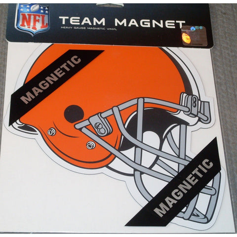 NFL Cleveland Browns 8 Inch Auto Magnet Die Cut Helmet by Fremont Die