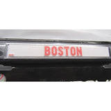 MLB Boston Red Sox Chrome License Plate Frame Thin Red Letters