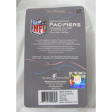 NFL Los Angeles Chargers Pink Pacifiers Set of 2 w/ Solid Shield on Card