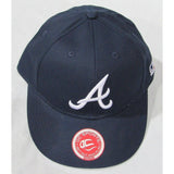 MLB Atlanta Braves Youth Cap Flat Brim Raised Replica Cotton Twill Hat