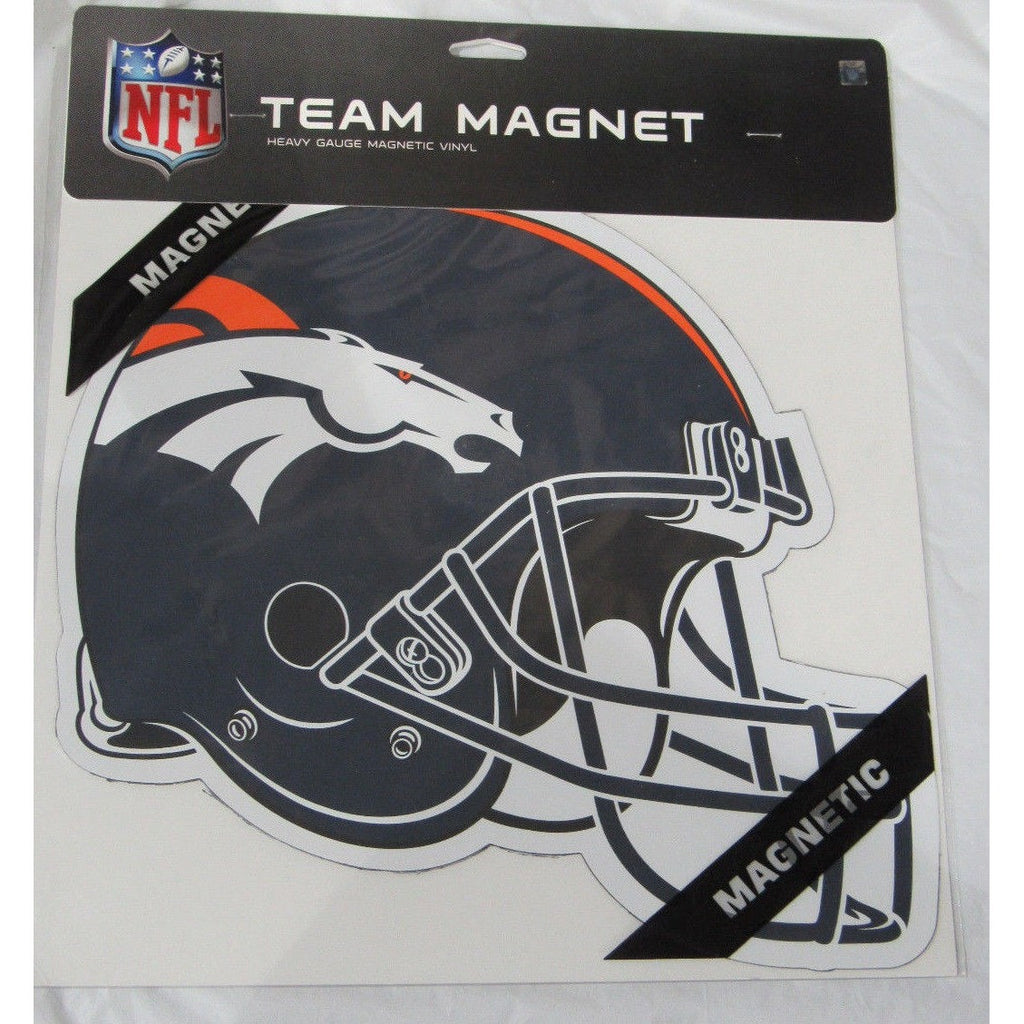 NFL Denver Broncos 12 inch Auto Magnet Helmet Shaped by Fremont Die