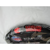 NFL Cleveland Browns Orange Letters Poly-Suede on Mesh Steering Wheel Cover Fremont Die