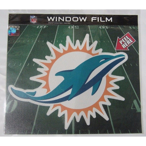 NFL Miami Dolphins Die-Cut Window Film Approx. 12" by Fremont Die