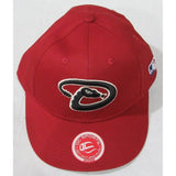 MLB Arizona Diamondbacks Youth Cap Flat Brim Raised Replica Cotton Twill Hat All Red