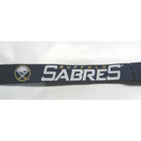 NHL Buffalo Sabres White Letters Blue Lanyard Detachable Buckle 23" L 3/4" W by Aminco