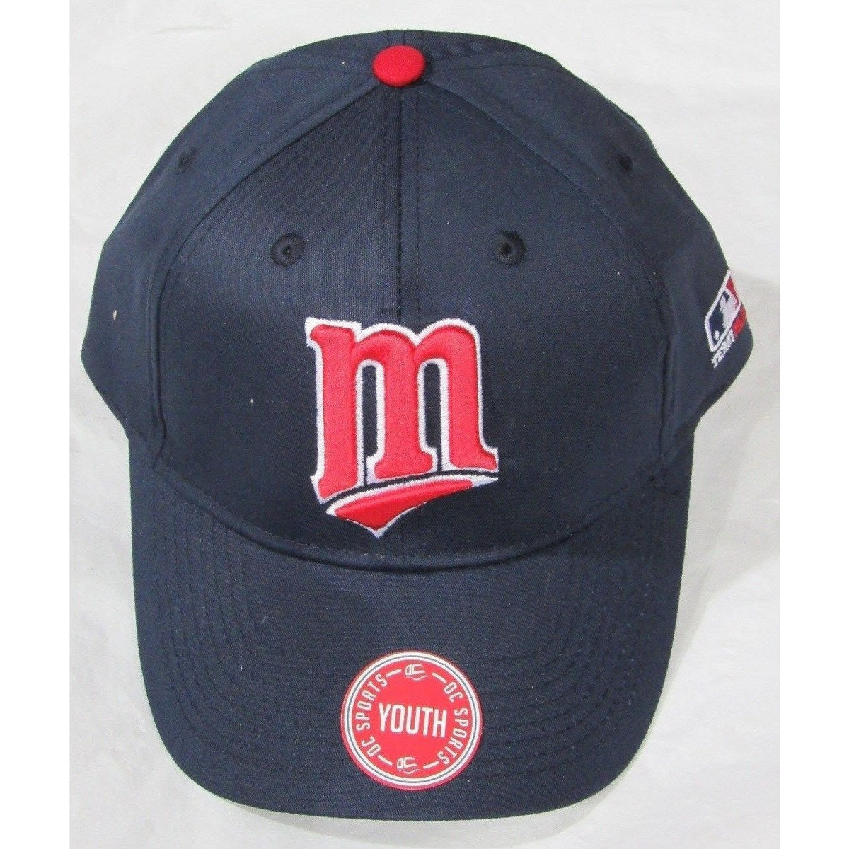 MLB Minnesota Twins Youth Cap Flat Brim Raised Replica Cotton Twill Hat
