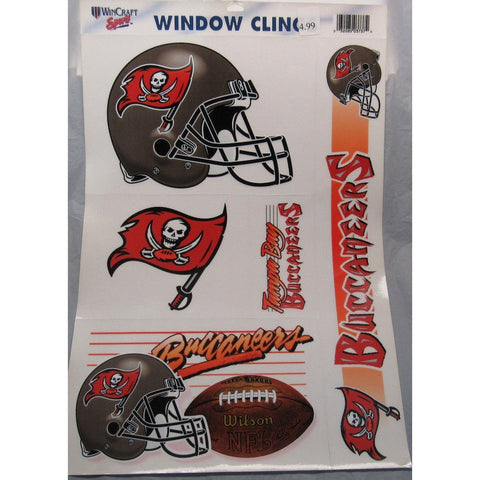 NFL Tampa Bay Buccaneers Ultra Decals Window Clings Set of 5 By WINCRAFT