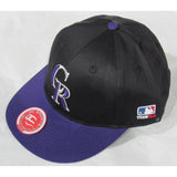 MLB Colorado Rockies Youth Cap Flat Brim Raised Replica Cotton Twill Hat Alt