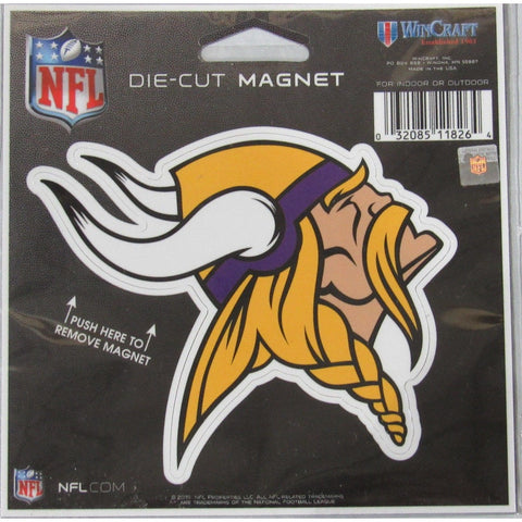 NFL Minnesota Vikings Logo 4 inch Auto Magnet by WinCraft