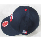 MLB Minnesota Twins Youth Cap Flat Brim Raised Replica Cotton Twill Hat Black