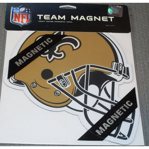 NFL New Orleans Saints 8 Inch Auto Magnet Die Cut Helmet by Fremont Die