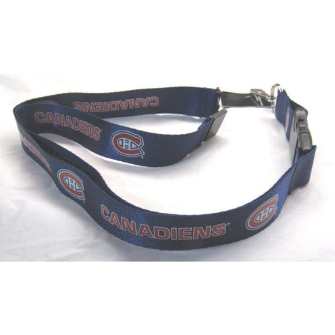 NHL MONTREAL CANADIENS Black Lanyard Detachable Buckle 23" L 3/4" W by Aminco