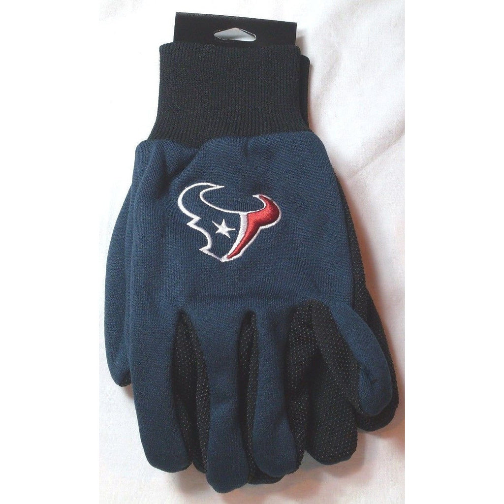 NFL Houston Texans Utility Gloves Navy w/ Black Palm by FOCO