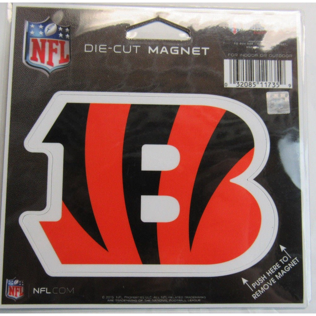 NFL Cincinnati Bengals Logo 4 inch Auto Magnet by WinCraft
