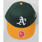 MLB Oakland Athletics A's Youth Cap Flat Brim Raised Replica Cotton Twill Hat
