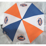MLB Travel Umbrella New York Mets with 4 Logos 3 Colors Windcraft