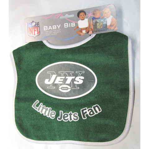 NFL New York Jets Green w/White trim LITTLE FAN All Pro INFANT BIB by WinCraft
