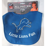 NFL Detroit Lions Blue LITTLE FAN All Pro INFANT BIB by WinCraft