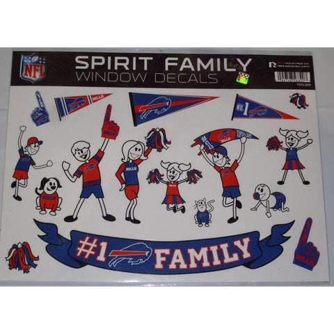 NFL Buffalo Bills Spirit Family Decals Set of 17 by Rico Industries
