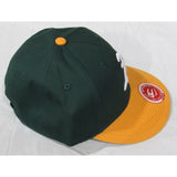 MLB Oakland Athletics A's Youth Cap Flat Brim Raised Replica Cotton Twill Hat