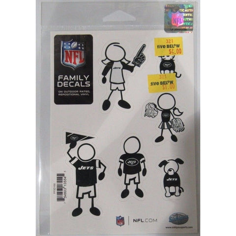 NFL New York Jets Spirit Family Decals Set of 6 by Siskiyou Sports