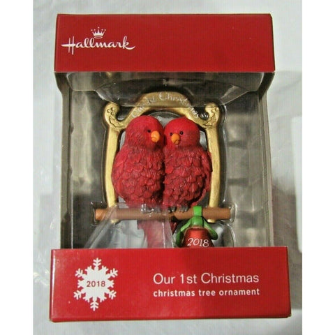 2018 "Our 1st Christmas" 2 Red Cardinals Christmas Ornament by Hallmark