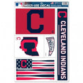 MLB Cleveland Indians Bat Flag 11" x 17" Ultra Decals/Multi-Use Decals 5ct Sheet WinCraft