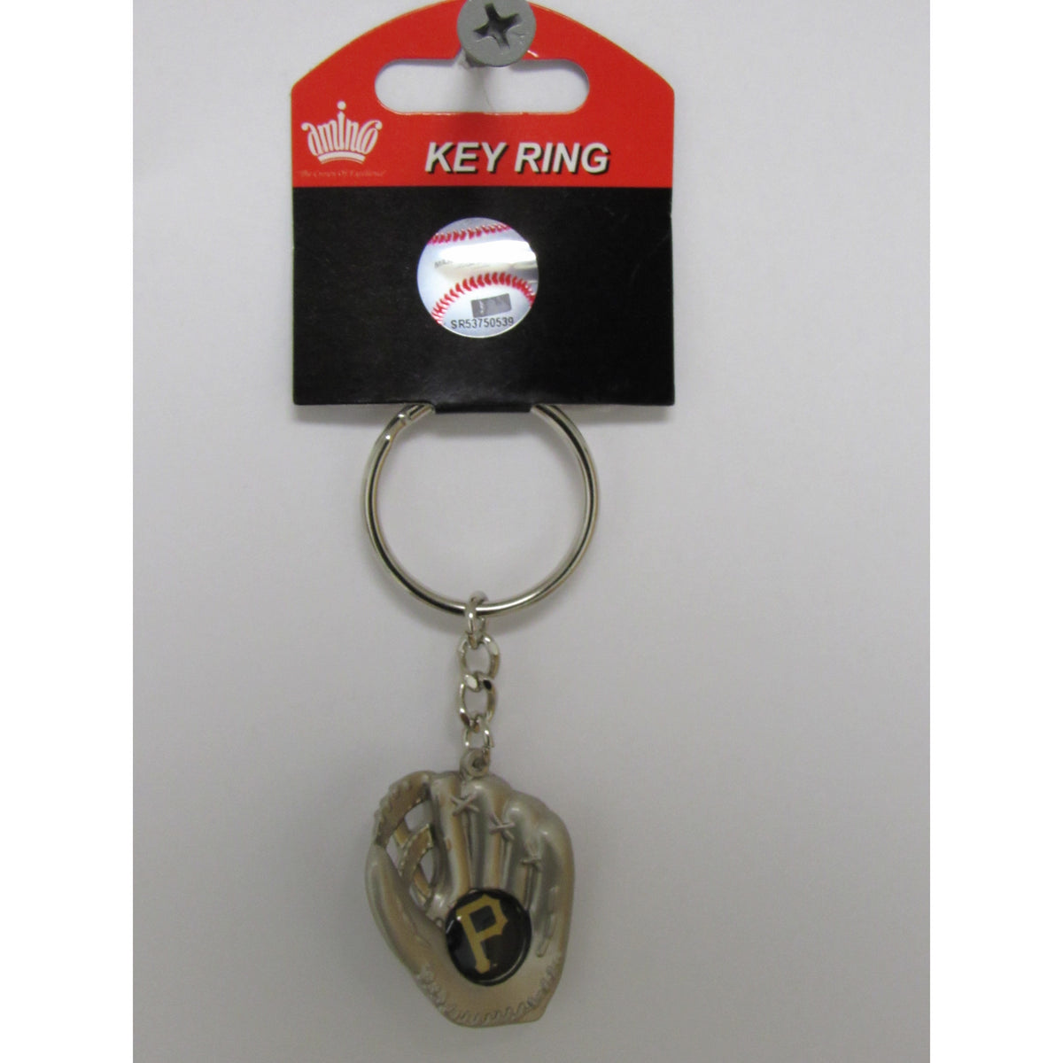 MLB Chrome Glove With Logo in Palm Key Pittsburgh Pirates AMINCO