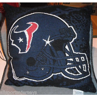 NFL NWT 20x20 JACQUARD PILLOW - HOUSTON TEXANS - NO NAME