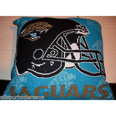 NFL NWT 20x20 JACQUARD PILLOW - JACKSONVILLE JAGUARS - W/NAME