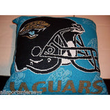 NFL NWT 20x20 JACQUARD PILLOW - JACKSONVILLE JAGUARS - W/NAME