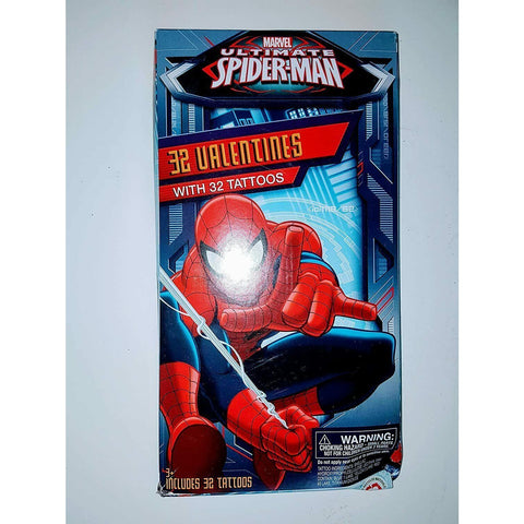 Marvel Ultimate Spiderman Valentine’s Day 32 Cards and Tattoos Paper Magic Group