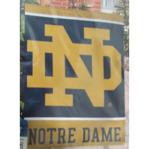 NCAA  Notre Dame Fighting Irish Logo on 1-Sided 11"x15" Garden Flag by WinCraft