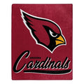 NFL Arizona Cardinals Royal Plush Raschel Throw Blanket Signature Design 50x60