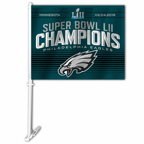 Philadelphia Eagles Super Bowl LII Champion Car Flag Fremont Die