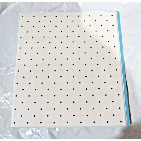 2 Avery White w/ Dots Durable View Binders w/Clear Cover 1" Round Rings 175 Pg